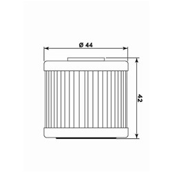 MIW OIL FILTER KY7001 (HF566 / KN566) KYMCO  [ONC01] #