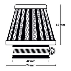 MIW POWER FILTER M5003 42MM  [ONC01] #