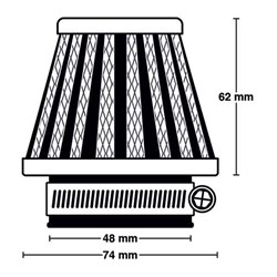 MIW POWER FILTER M5005 48MM  [ONC01] #