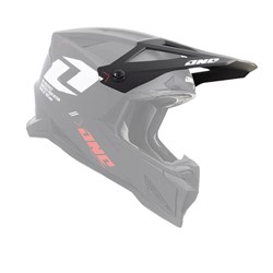 ONE INDUSTRIES X-297 HELMET-S/P PEAK FOCUS - BLACK/WHITE (XS-SM)