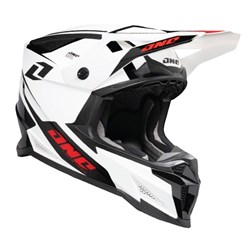 ONE INDUSTRIES X-297 HELM TAZER - WHITE/RED (XS)