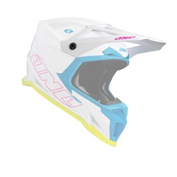 ONE INDUSTRIES X-297 HELMET-S/P PEAK HORIZON - MIAMI WHITE (XS-SM)