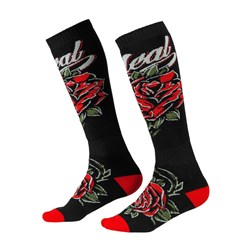 ONEAL 26 PRO MX SOCKS - ROSES BLK/RED