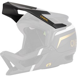 ONEAL VISOR TRANSITION HELMET FLASH BLK/WHT/GLD (XS-M) ##