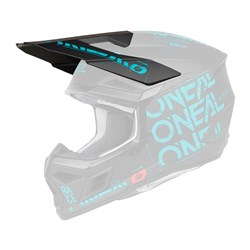 ONEAL 24 3SRS S/P-HELM PEAK STATIC V.25 - MATTE BLK/TEAL #