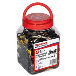 OPTIMATE  WEATHERPROOF BATTERY LEAD (SAE) JAR 20PCS