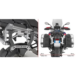 GIVI PANNIER FRAMES ADAPTOR MONOKEY - BMW R1300GS ADVENTURE 25- (ONLY FOR USE WITH OEM PANNIER HOLDER)