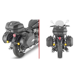 GIVI PANNIER FRAMES - ROYAL ENFIELD SUPER METEOR 650 23- (MONOKEY)