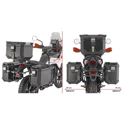 GIVI ONE-FIT PANNIER FRAMES - KTM390 ADVENTYRE X  / 390 ADVENTURE R 25-26 (CAM)