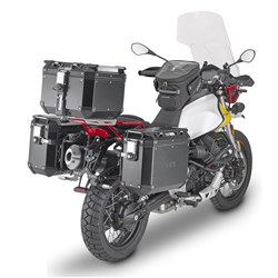GIVI ONE-FIT PANNIER FRAMES OUTBACK RAPID RELEASE -MOTO GUZZI V85 TT 19-23 (CAM)