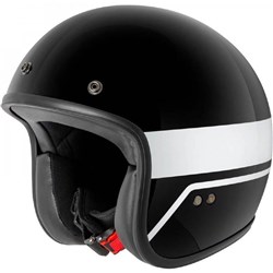 RJAYS TROPHY HELM GLOSS BLK/WHT - WITH STUDS (MD)  [ONC01] #