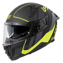 RJAYS DOMINATOR III HELM SPRINT MATTE BLK/NEON YLW (2XL)