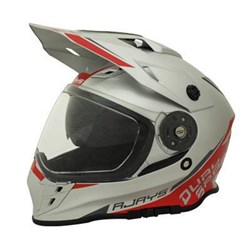 RJAYS DAKAR II HELM GLOSS SIL/RED (XS)  [ONC01] #