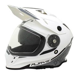 RJAYS DAKAR II HELM GLOSS WHT/GRY (SM)  [ONC01] #