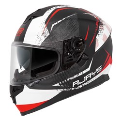 RJAYS DOMINATOR II HELM STRIKE MATT WHT/RED (SM)  [ONC01] #