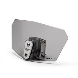 GIVI UNIVERSAL WINDSCREEN EXTENSION - SMOKE WITH ALUMINIUM FITTING KIT