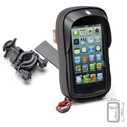 GIVI UNIVERSAL PHONE HOLDER - SMALL (IPHONE 4/5 - SAM Z2) 7cm X 13cm INNER  [ONC01] #