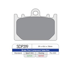 #DP HH+ PERFORMANCE BRAKE PADS (FA180 / FDB741)