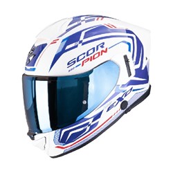 SCORPION EXO EXO-530 AIR SLOPE - WHT/BLUE/RED (LG)
