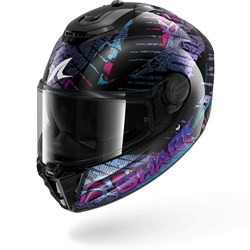 SHARK SPARTAN RS REPTAIA BLK/BLU (LG)