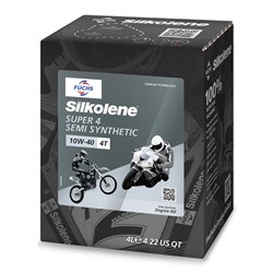 SILKOLENE SUPER 4 10W-40 (4L) CUBE (CTN 4) (WAS SK602013811)