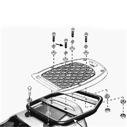 GIVI SPECIFIC MONOLOCK REAR RACK -  GILERA RUNNER 50-180  (USE WITH MONOLOCK CASE PLATE)  [ONC01] #