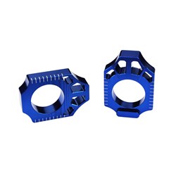 SCAR AXLE BLOCKS YZ250F 12-17 / YZ450F 10-17 BLU