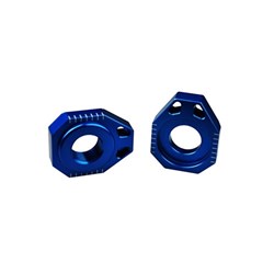 SCAR AXLE BLOCKS KX-KXF 03-22 / KLX450R 2008-22 / RMZ250-450 05-17 BLU