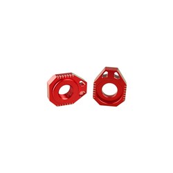 SCAR AXLE BLOCKS KTM EXC EXCF / HUSKY FE-TE / GASGGAS RED
