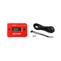 SCAR HOUR METER RED