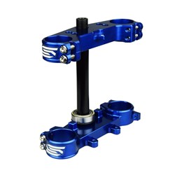 SCAR TRIPLE CLAMPS YAMAHA YZ65 18-25 / YZ85 06-25 (25MM OFFSET) BLU