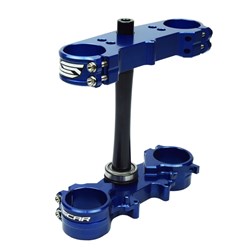SCAR TRIPLE CLAMPS YAMAHA YZ250/450F YZ250/450FX  WR250/450F FANTIC XX /XXF (22MM OFFSET) BLU