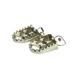 SCAR EVO FOOTPEGS YAMAHA YZ/YZF/WRF/YZFX/YZX 1999-2022 (57MM WIDE) SIL