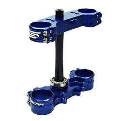 SCAR TRIPLE CLAMPS KAWASAKI KX250F 06-18 / KXF450F 07-18 / KX250/450/X 19-25 (23MM OFFSET) BLU
