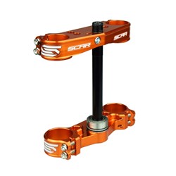 SCAR TRIPLE CLAMPS KTM 65SX 12-20 (22MM OFFSET) ORG