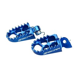 SCAR EVO BLUE FOOTPEGS KTM SX-SXF-EXCF 1998-15 / HUSKY TC-TE-FC-FE 2014-15 - 57MM WIDE