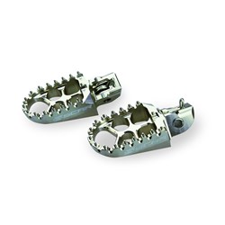 SCAR EVO SILVER FOOTPEGS KTM SX-SXF 16-22 / HUSKY TC-FC 16-22 / GASGAS MC 21-22 -57MM WIDE