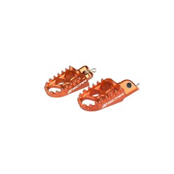 SCAR EVO ORANGE FOOTPEGS KTM SX85 1998-2017 - 57MM WIDE