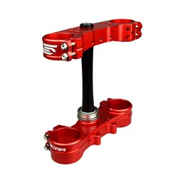 SCAR TRIPLE CLAMPS BETA RR 2T 250-300 RR / 4T 350-480 2016-2022 (20MM OFFSET) RED