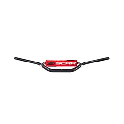 SCAR S2 7/8 H/BAR HIGH BAR BLK / PAD RED