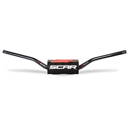 SCAR O2 H/BAR TAPERED RC BEND BAR BLK / PAD BLK [SPC01]