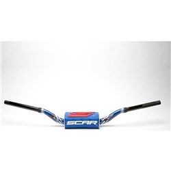 SCAR O2 H/BAR COLOR O28,6 (1 1/8") MCGRATH/SHORT STYLE KTM BAR BLU / PAD BLUE [SPC01]