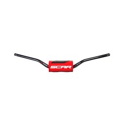 SCAR O2 H/BAR TAPERED MCGRATH/SHORT KTM BAR BLK / PAD RED [SPC01]