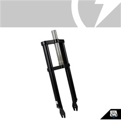 STACYC S/P (16H) FRAME|FORKS - FORK - 16HDRIVE 1-1/8 THREADLESS STEERER 31.8MM OD HI TEN BLADES FOR 16 WHEEL 25MM OFFSET FORGED ALLOY TRIPLE CLAMPS