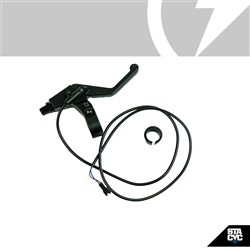 STACYC S/P (16H) BRAKES - REAR BRAKE LEVER - 16HDRIVE DIECAST ALLOY BLK BRACKET BLACK LEVER W/ MOTOR CUTOFF SWITCH 19MM CLAMP