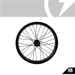 STACYC S/P (16H) TYRES|TUBES|WHEELS - FRONT RIM ASSEMBLY - 16HDRIVE 16 X 45MM INCLUDES HUB AND SPOKES