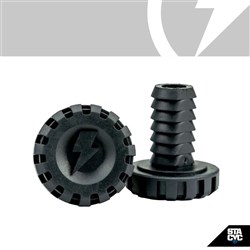STACYC S/P (16elite/18e/20e) HANDLBARS/GRIPS/THROTTLES - BAR ENDS - 19MM BAR BLACK (PAIR)