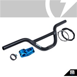 STACYC ACC (12e/16e/16elite) HANDLBARS/GRIPS/THROTTLES - 19MM BAR RISER KIT - CYAN