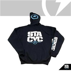 STACYC APPAREL (Hoodies) APPAREL - HOODIE PULLOVER STACKED LOGO - ADULT / XL / BLACK #