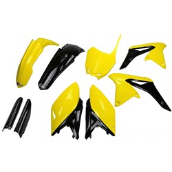 /UFO SUZUKI RMZ250 10-18 FULL PLASTICS KIT (OEM 14-16) (WAS SUKIT416E999)